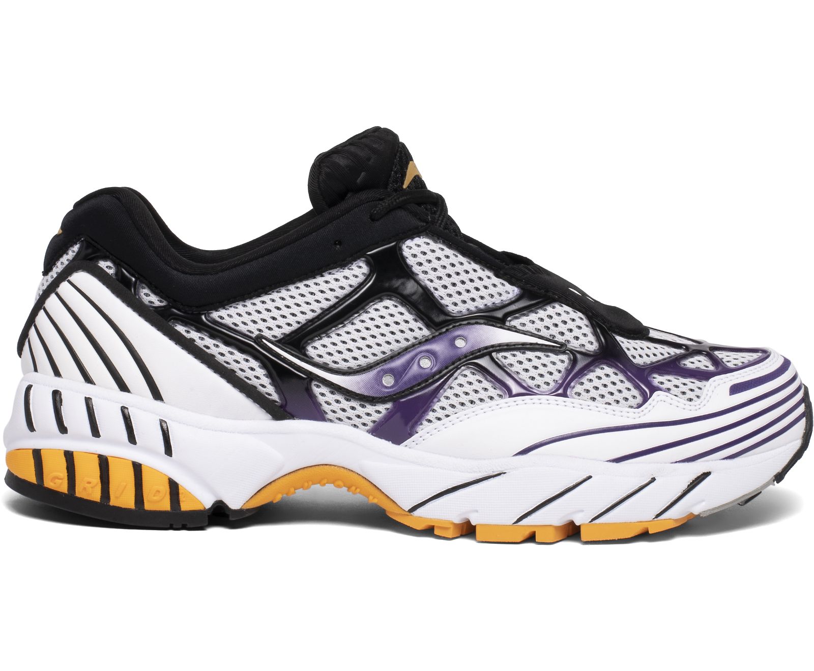 Saucony Grid Web Men\'s Originals White / Purple / Yellow | AU 376SGLO